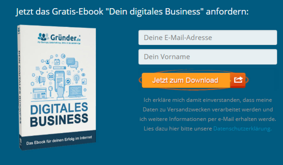 Gratis-Ebook "Dein digitales Business" anfordern